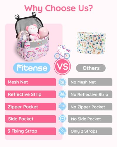 Kids Bike Basket, Bicycle Basket Front Handlebar, Waterproof