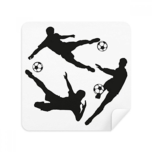 Chiffon de nettoyage lunettes sport écran téléphone tissu daim football 2Pcs