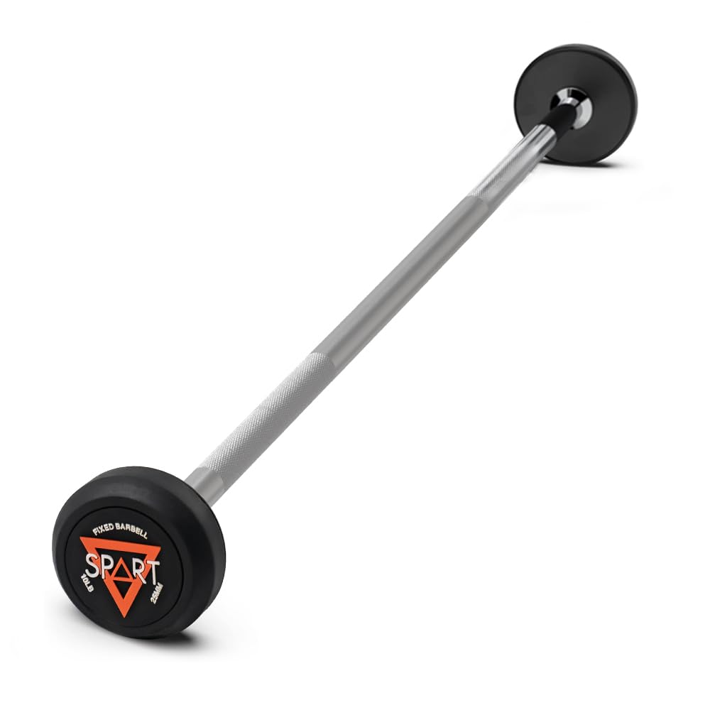 SPART Rubber Coated Fixed Barbell