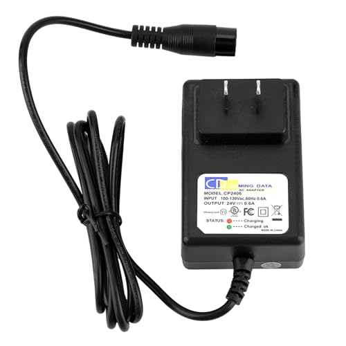 24V Electric Scooter Battery Charger, for Razor E100 Scooter Charger, Charger 24V 0.6A, for Razor Electric Scooter Charging Cord for Razor E100 E125 E500S PR200 MX350