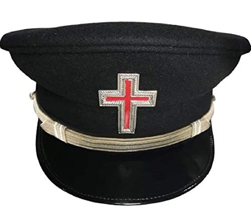 Regalia Lodge Knights Templar Dress Caps (Silver Metal Sir Knight, 7-1/8)