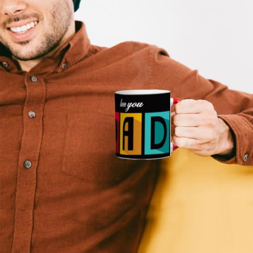 Image of exciting Lives Love You Dad Fathers Day Mug- Gift for Diwali, Christmas Day, Birthday, Anniversary, Gift for Father, Dad, Papa, Father-in-Law - 330 ML