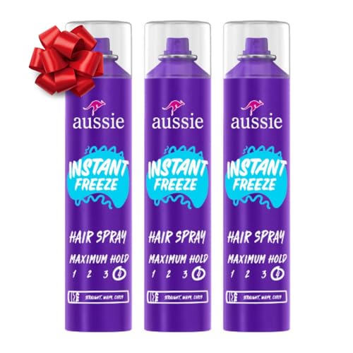 Aussie Instant Freeze Hair Spray for Extreme Hold, Infused with