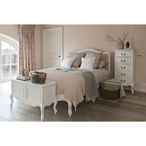 Juliette Shabby Chic Antique White Double Bed Cover