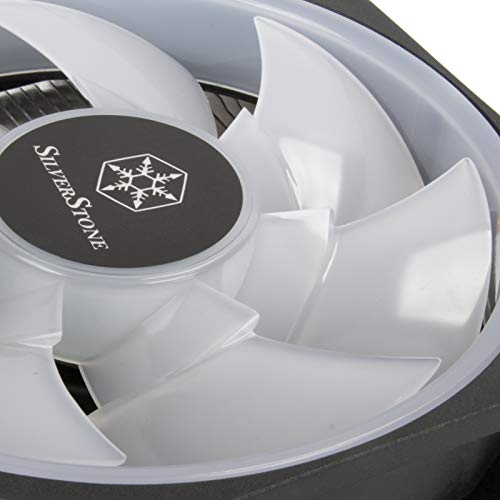 Image of SilverStone Technology AR12-RGB Argon Series CPU Air Cooler with 120mm RGB PWM Fan Compatible with Intel LGA 115x /1366 /2011 /2066 and AMD AM4 /AM3 /AM2 /FM2 /FM1 (SST-AR12-RGB)