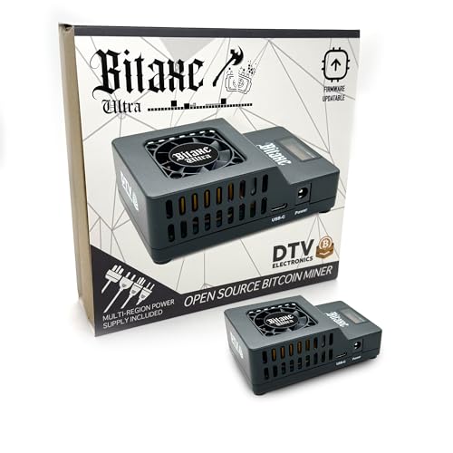 DTV ₿ ELECTRONICS Bitaxe Ultra Open Source Bitcoin ASIC Miner ...