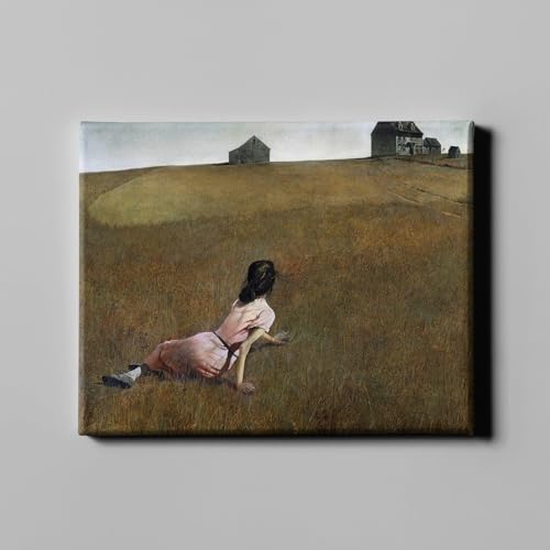 Toile de galerie XL Christina's World Andrew Wyeth pour grand salon moderne