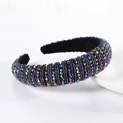 scicent Headband Baroque Boho Jewelry Hairbands Padded Rhinestone Head band Wide Women's Fashion Headbands 16415 - Image 3