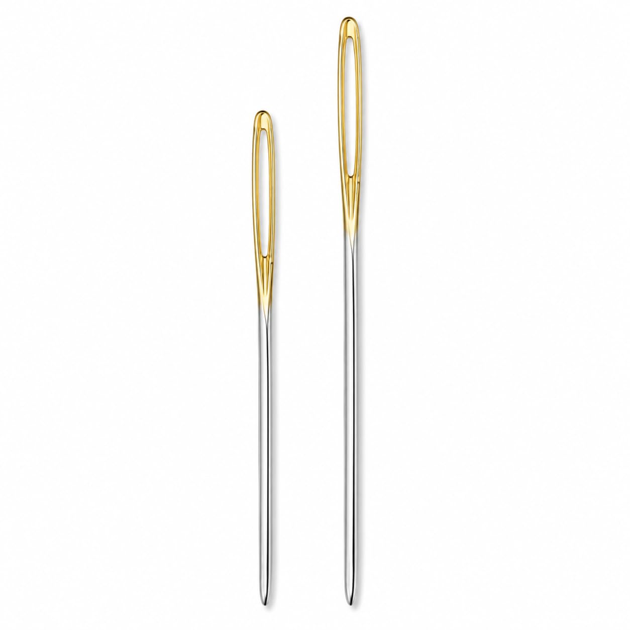 Snmygs Silvery Blunt Tip Yarn Needles, Large Eye Sewing Needles,Large Eye Darning Needles