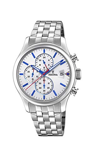 Preisvergleich Produktbild Festina Herren Chronograph Quarz Uhr mit Edelstahl Armband F20374 / 1