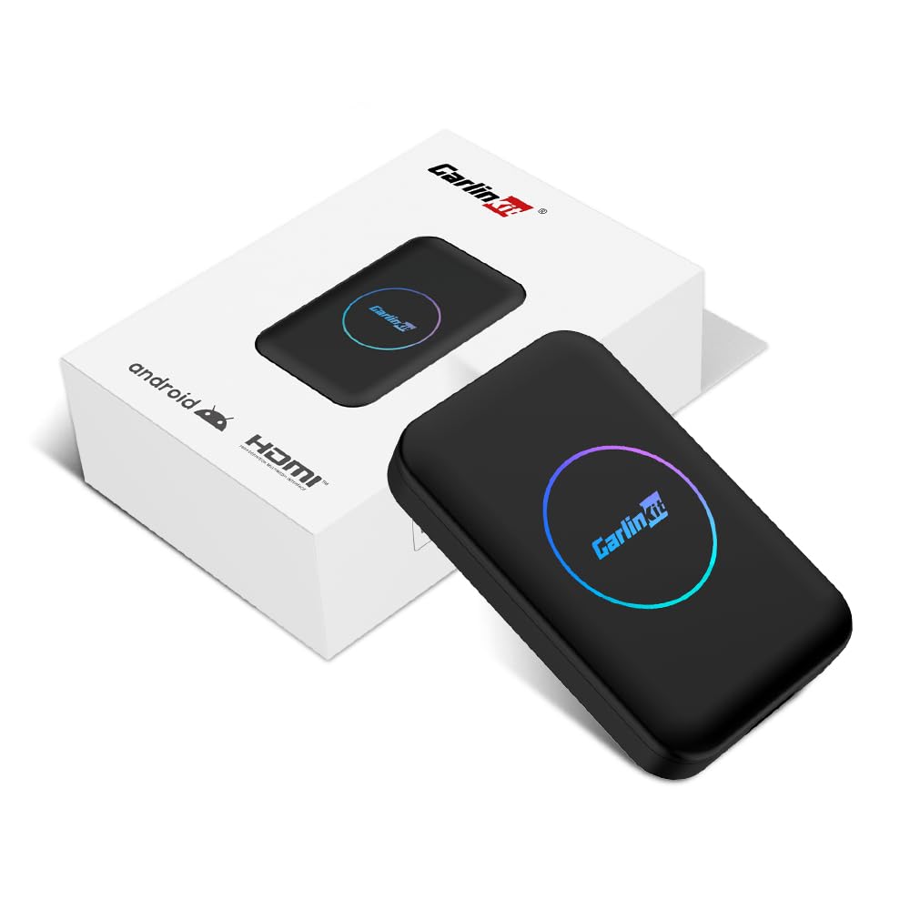 CarlinKit AIBOX-Lite Multimedia Box, sistema 3 in 1 Android Indipendent System/Wireless CarPlay/Wireless Android Auto, adatto per veicoli dotati di Wired CarPlay/Android Auto