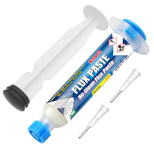 BEEYUIHF SMD Soldering Flux Paste, No Clean Electrical Flux for Soldering, 10 mL Syringe Electronics Solder Flux Paste for PCB/IC/BGA/LED Repairing DIY #8403