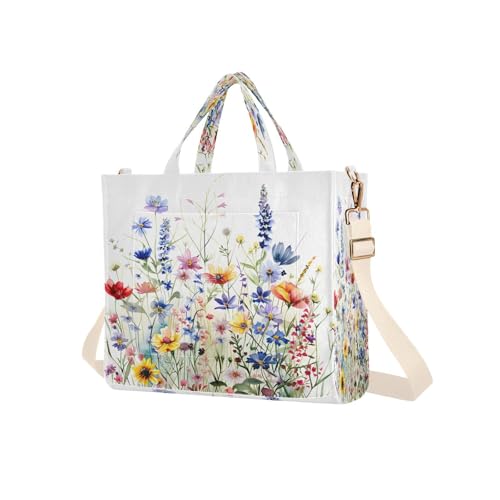 Spring Flower Women's Tote Handbags Top Handle Satchel Shoulder Bag Crossbody Bag2