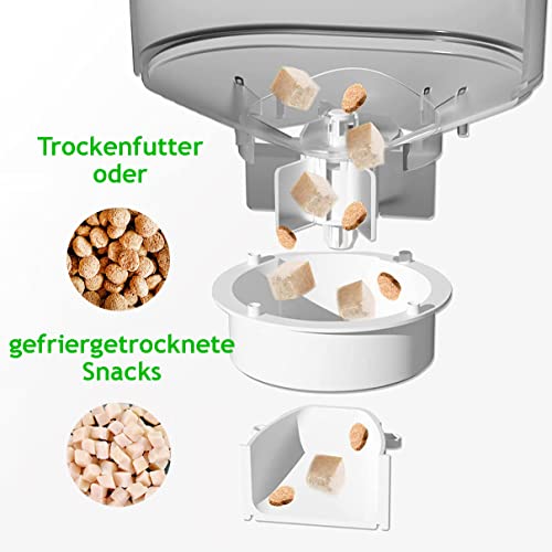 Tierisch Smart Futterautomat für Katze mit Zeitschaltuhr, automatischer Futterspender 3L, Dual-Stromversorgung – Bild 5
