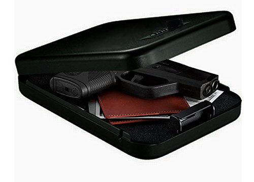 Gun Safety Solution Standard Size Handgun Safe Vault Security Pistol Case with Combination Lock (Handgun Box)