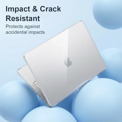Image of Verilux Compatible with 2026 MacBook Neo Case 13 inch Mac Laptop A3404, Clear PC Laptop Case Anti-Scratch Protective, Ventilated Snap-on Fashion Cover with Front & Back Cover
