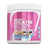 Creatina para mujeres - Levanta los glúteos, desarrolla músculos, estimula la recuperación, aumenta la energía y la resistencia - Sin gluten - Vegano