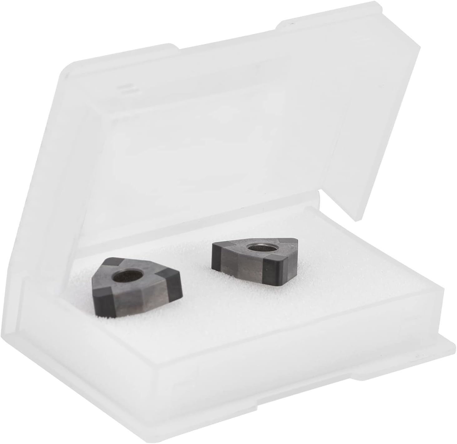 2PCS WNMA080408 ‑ CBN旋盤カッターインサートセット、キュービック窒化ホウ素材料、高圧縮強度、良好な熱、6つの切断