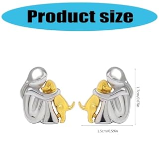 FIRSTXIU Little Girl and Dog Hug Necklace/Earrings Zinc Alloy Pendant Friendship Jewelry for Daily Wear Teen Girls Accessories