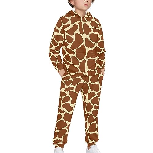 FUSURIRE Boys Hoodie and Leggings Outfit Set for Kids 6-16 Years Long Sleeve Hooded Sweatshirts Sweatpants Teen Youth