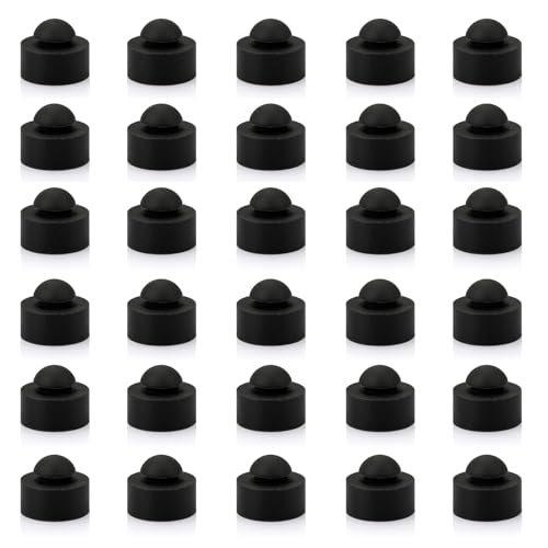 hasanbar 30 pack rubber feet bumper push-in series for crockpot slow cooker feet replacement 12 diameter fits 14 bumper holes use in 116 panel thickness versatile