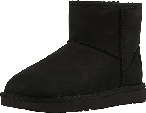 UGG Damen Classic Mini Leather Hohe Sneakers, Schwarz, 41 EU