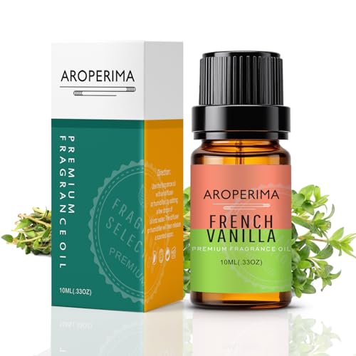AROPERIMA French Vanilla Fragrance Oil, Premium Grade Scented Oil for Aroma Diffusers, Perfume, Candle and Soap Making - 10ml