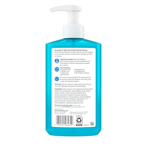 Neutrogena Hydro Boost Face Wash, Fragrance Free, 16 fl oz - image 9