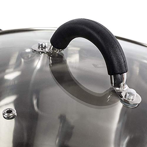 24cm Stainless Steel Casserole Dish by Tower T80837 - Silver - Image 6