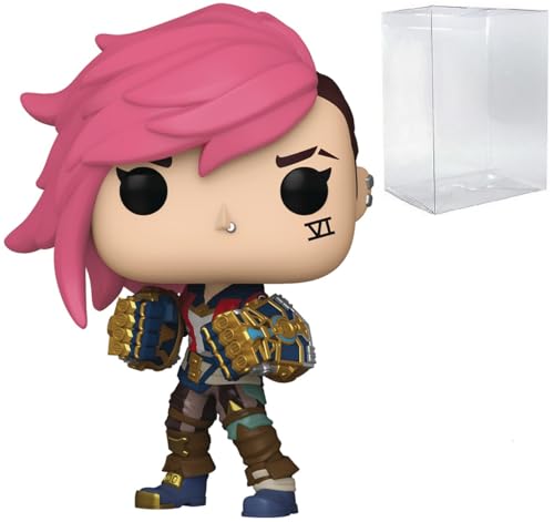 POP TV: Arcane League of Legends - Vi Funko Vinyl Figure (Bundled with Compatible Box Protector Case), Multicolor, 3.75 inches