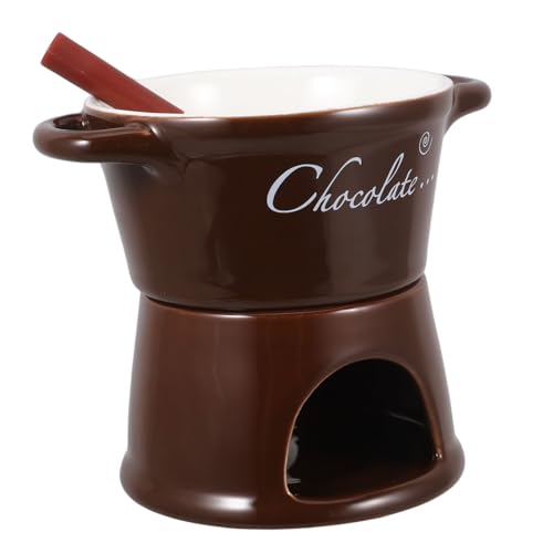TOPPERFUN Colocar Horno para derretir Chocolate Calentador de Cera para Cera perfumada Smores Utensilios de Cocina greenlife Tazas de Chocolate para derretir cerámica Coffee