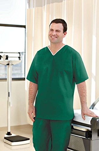 Graham Medical 62211 Nonwoven Scrub Pants, Medium, Green (Pack of 30)