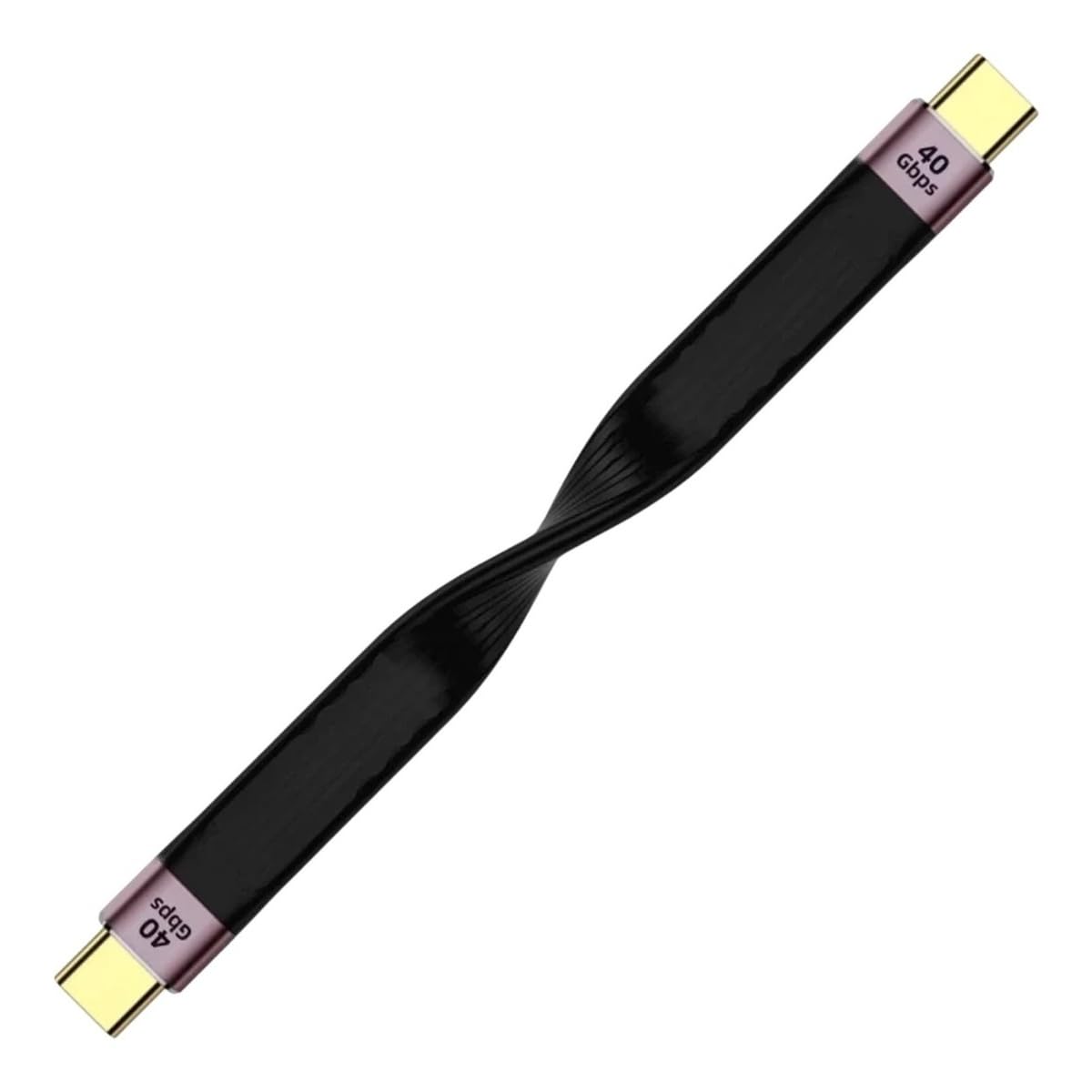 USpB4 Cable Thunderbolt 4 Type-C Extension Cable Male to Male 40Gbps 10Gbps 20V 100W High-Speed Charging Support U Shape Steady Speed