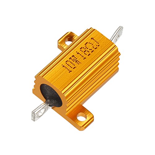 Résistance de boîtier en aluminium 10W 18 Ohm bobinée uxcell 10W18RJ pour LED