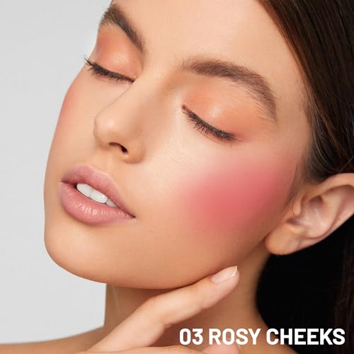 Image of Seven Seas Cheek Bloom Liquid Blusher & Lip Gloss | Highly Pigmented | Long-lasting | Buildable & Blendable | All Skin Types | Shade- 03-Rosy Cheeks-5g)