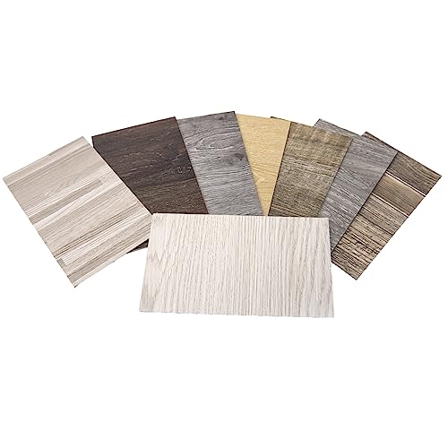 Image of Art3d Wood Texture Peel and Stick Vinyl Flooring Tiles, 8-Pack Samples