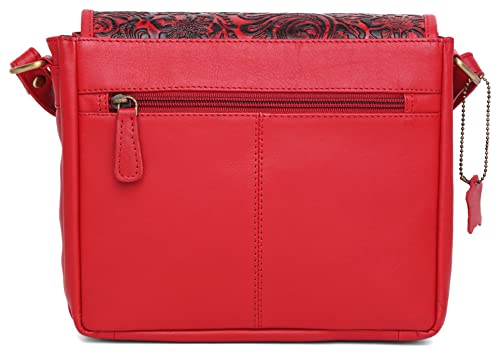 Image of WildHorn Oliva Crossbody Bags for Women-Premium Leather Vintage Fashion Purse with Adjustable Strap