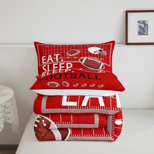 Image of Feelyou Football Bedding Set Full Size for Kids Teens