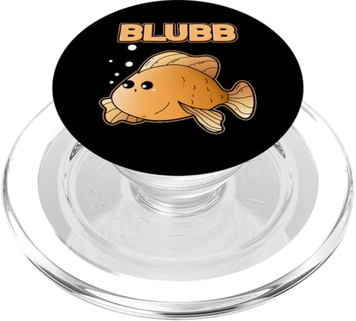 Blubb - Poisson Rouge - Poisson pour Aquarium - Poisson Rouge PopSockets PopGrip pour MagSafe