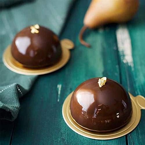 QZDADA 100 Pezzi Vassoio Sottotorta, Monouso d'oro...