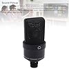 ASHATA Studio Condenser Microphone Professional Sound Pickup for Podcasting, Singing, Gaming, etc. with Shock Mount XLR for Excellent Recording Experience (Black) #4