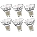 MASTERY MART GU10 LED Bulb, Non-dimmable Track Light Bulbs 6-Pack [50W Equivalent] 4W, 2700K Soft White GU10 Base for Halogen Bulb Replacement for Range Hood, Track Lighting and Recessed Lighting