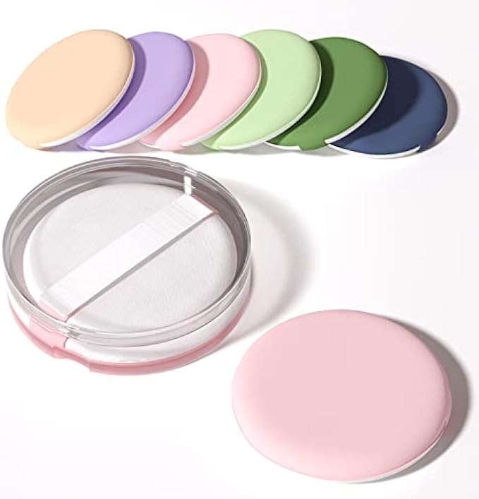 8Pcs Air Cushion Makeup Sponges for Foundation with Portable Box | Latex-Free Blending Sponge for Liquid, Cream, Foundation and Powder | Round Powder Puff | Mix
