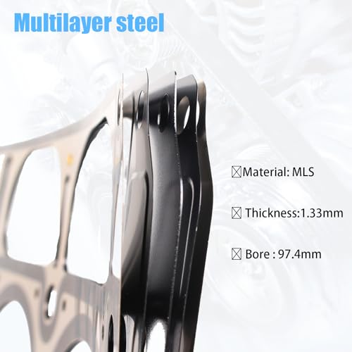 Image of AUCERAMIC 12632968 2PCS MLS Cylinder Head Gaskets Compatible with 2014-2021 Gmc Sierra Chevy Silverado 1500, 2018-2021 Chevy Express Gmc Savana 2500 3500 4.3L 262Cu. in. V6 OHV N /A