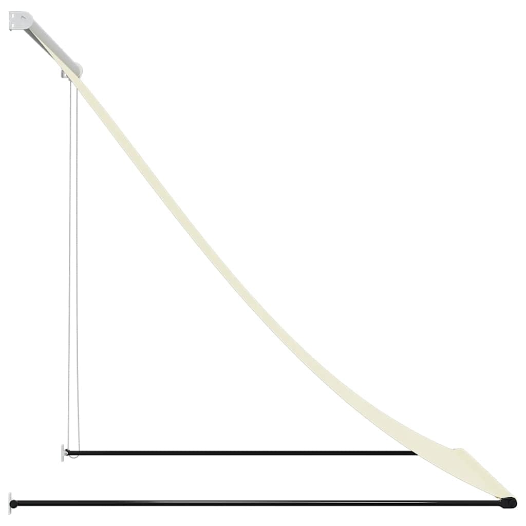 vidaXL Tenda da Sole Retrattile Crema 150x150 cm in Tessuto e Acciaio