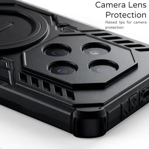 Image of ShieldTech Back Cover Case for Oppo F31 Pro 5G | 360 Protection Mobile Phone Case Mag-Safe | Camera Protection | Oppo F 31 Pro 5G Back Cover | Oppo F31 Pro 5+G - Black TPU+PC