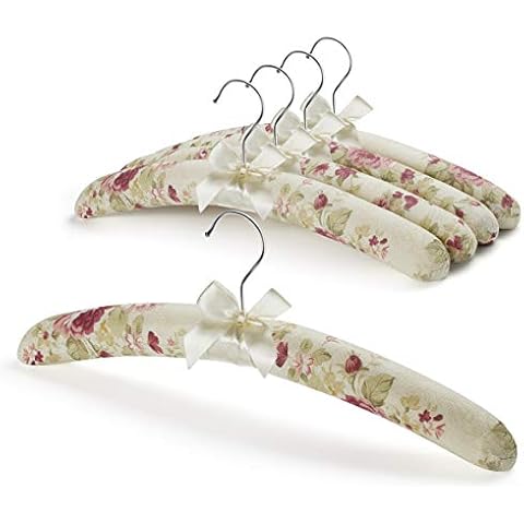 GLCON 16" Satin Padded Hangers for Sweaters (Pack of 5) Cover