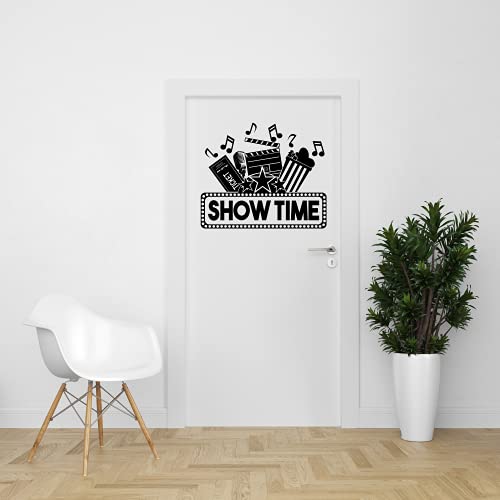Vinilo decorativo para pared con diseño artístico negro 22x28 in miniatura 2