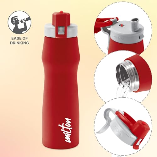 Image of MILTON Champ 750 Stainless Steel Water Bottle, 700 ml, Red