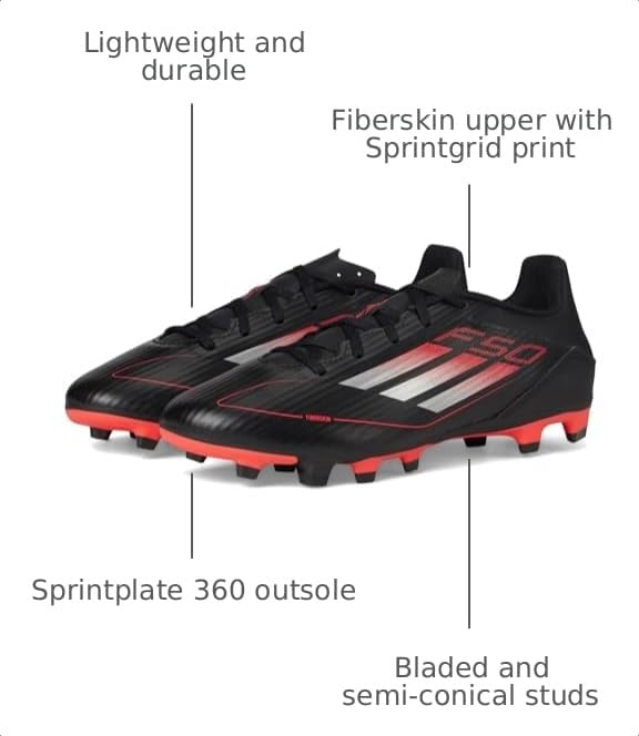 Image of adidas Unisex Adult F50 Club Firm Ground /Multi-Ground Soccer Cleats